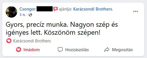 Ügyfélvélemény 1